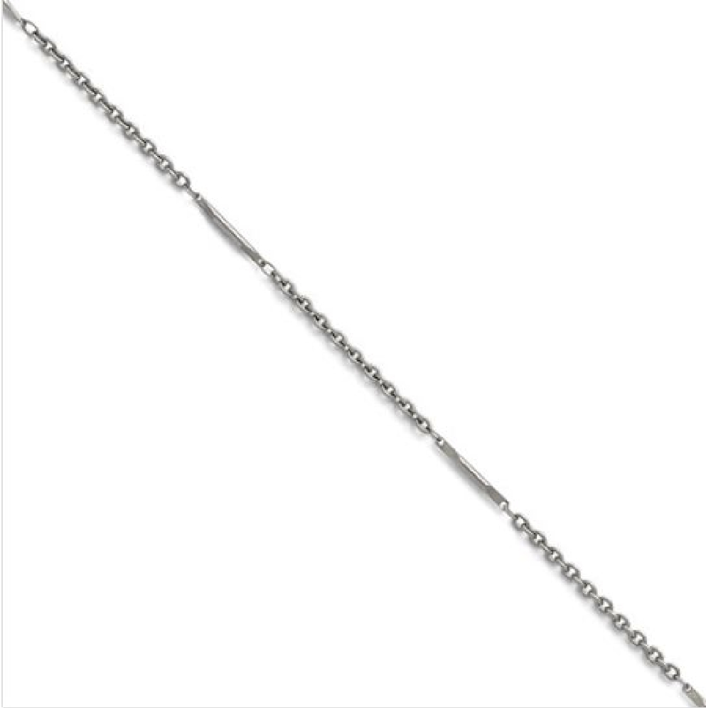 Stainless Steel Polished Fancy Link Necklace 24...