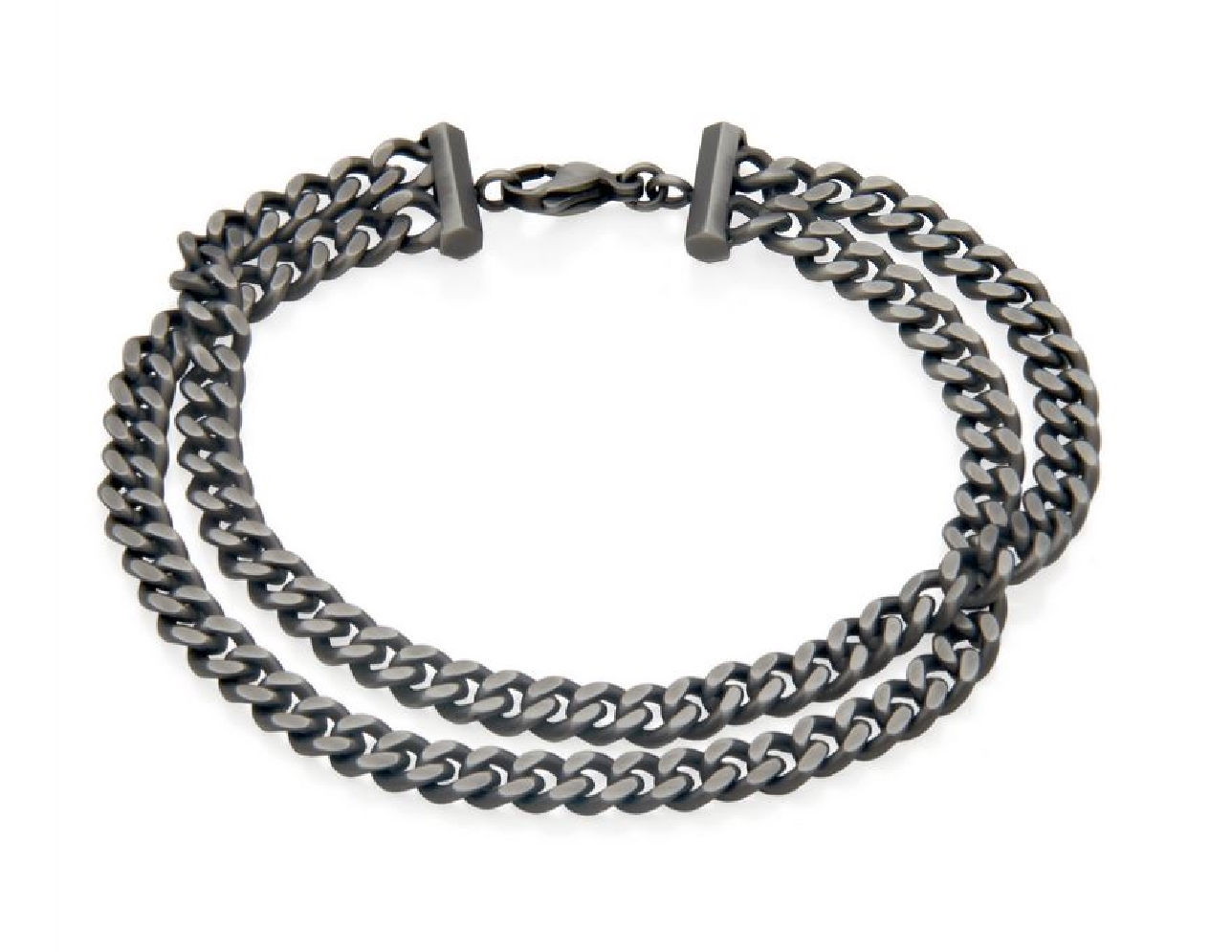STEELX
Double Curb Chain Bracelet
Antique Sil...