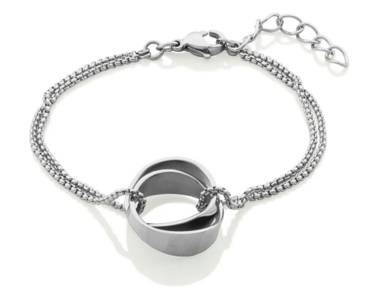 STEELX
  Mirage   High Polish Interlock Bracel...