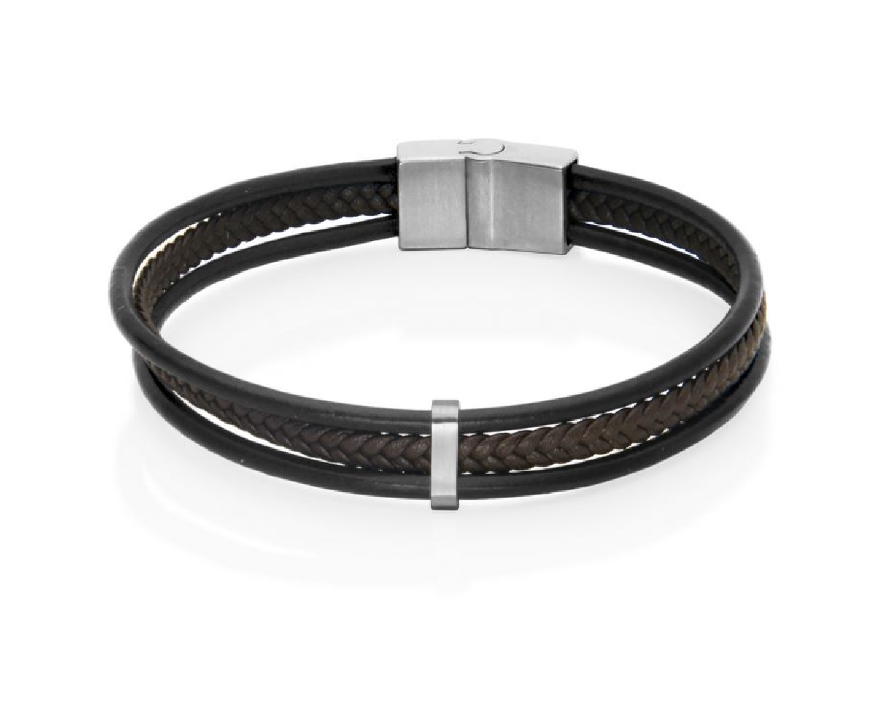 STEELX
Black & Braided Brown Bracelet
8.5    