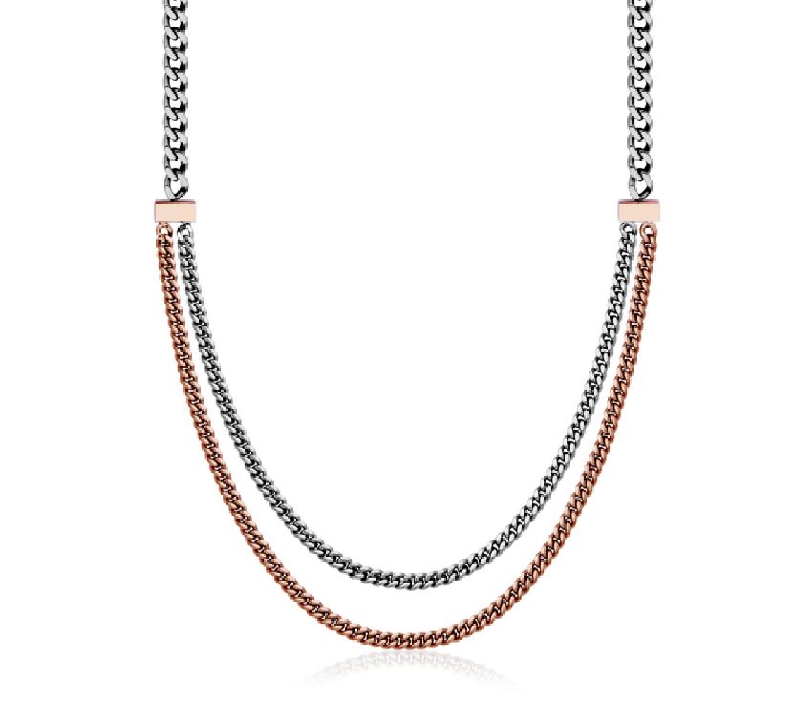 STEELX
Two-Tone 2-Layer Curb Chain Necklace
I...