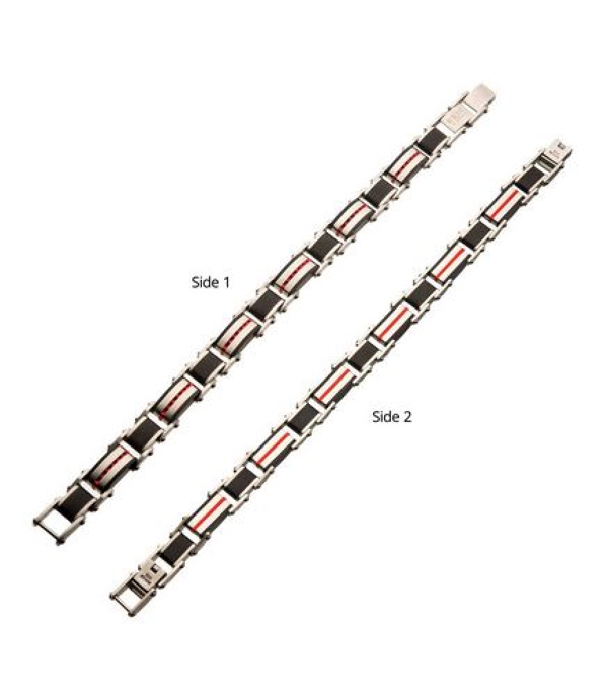 INOX&trade; Steel
Double Sided Rectangle Bracelet...