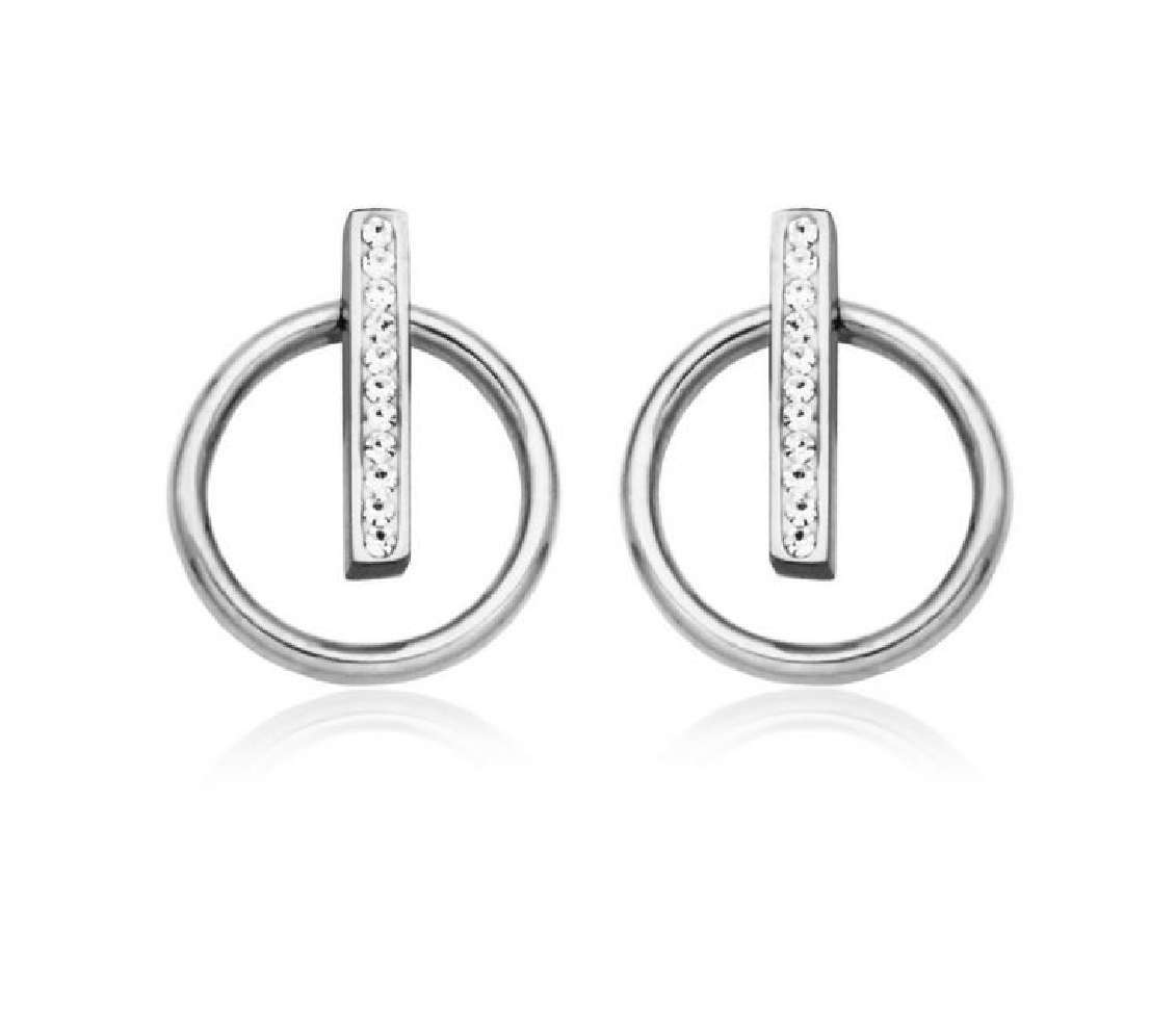 STEELX
Circle Bar Preciosa Earrings  