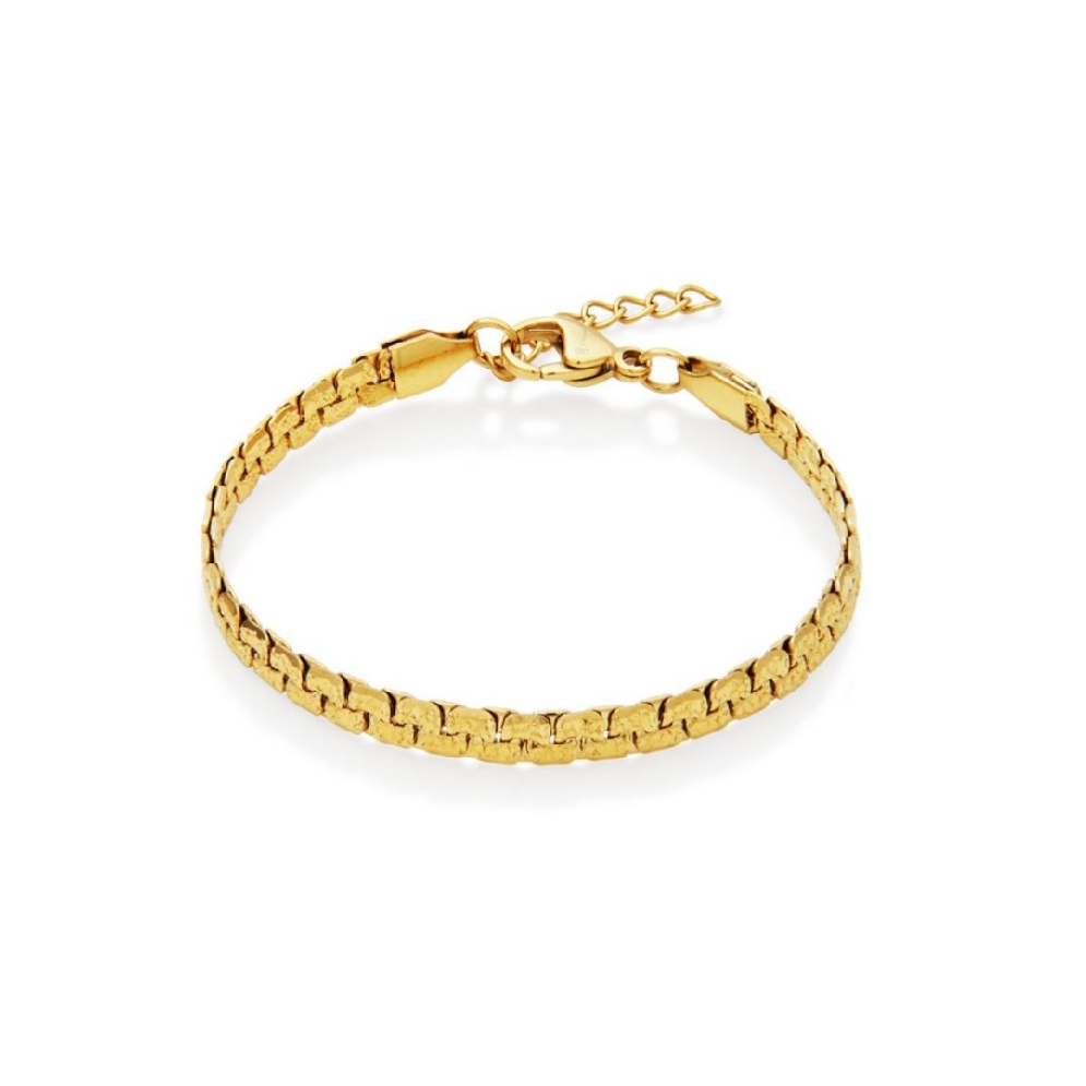 STEELX
High Polish Textured Bracelet
Yellow G...