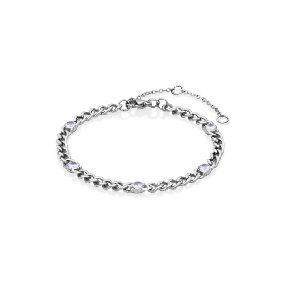 STEELX
4mm CZ Station Bracelet 
7  +2    