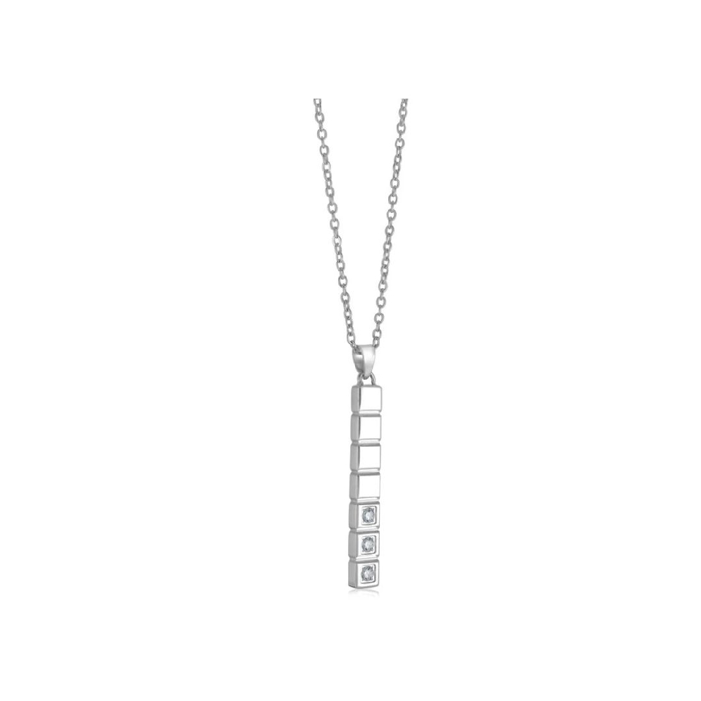 ITALGEM STEEL
Quadrant Pendant 
w/ CZ s
16+2...