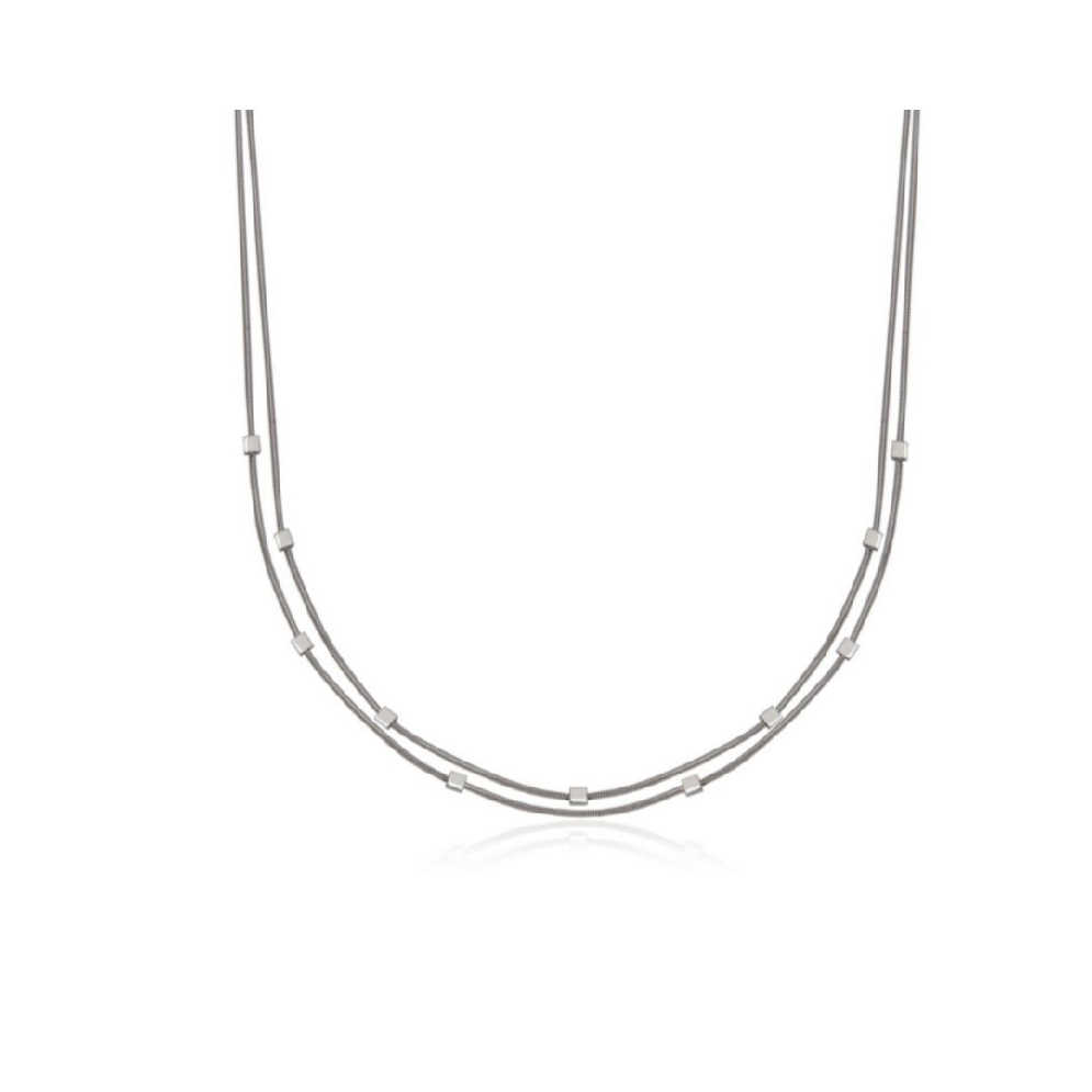 STEELX
Square Bead Double Layer Necklace
Stee...