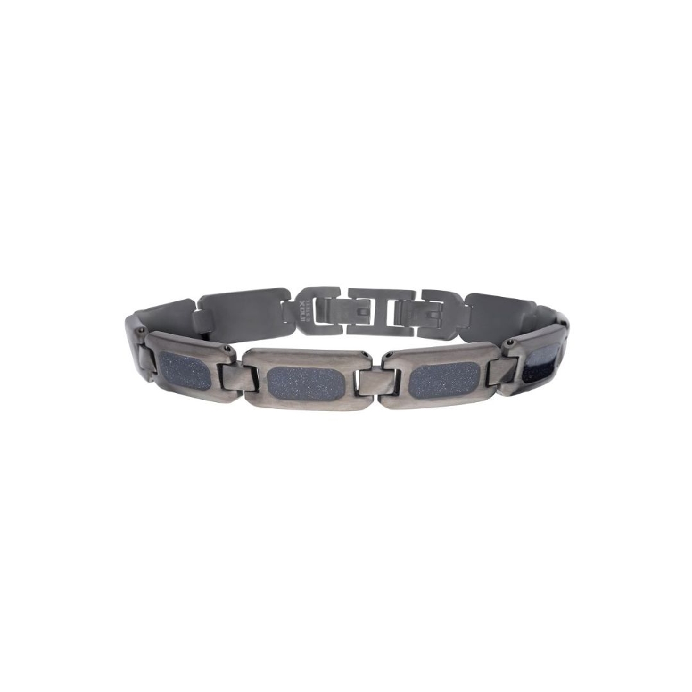 INOX&trade; Steel
Genuine Blue Sandstone Inlay 
L...