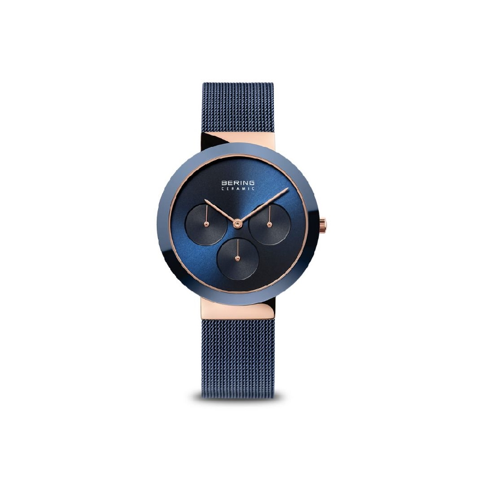 Ladies  Bering Watch
Unisex
Blue &amp; Black Face...