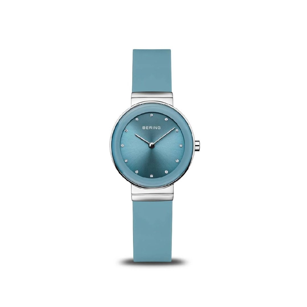 Bering Ladies Watch in Blue with a Silicone Ban...
