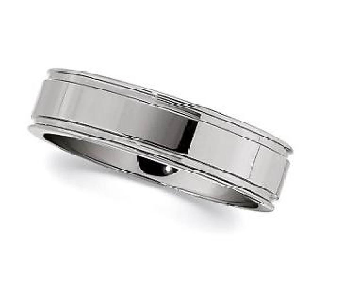 6.3mm Dura Tungsten Black PVD Grooved Band
Pic...