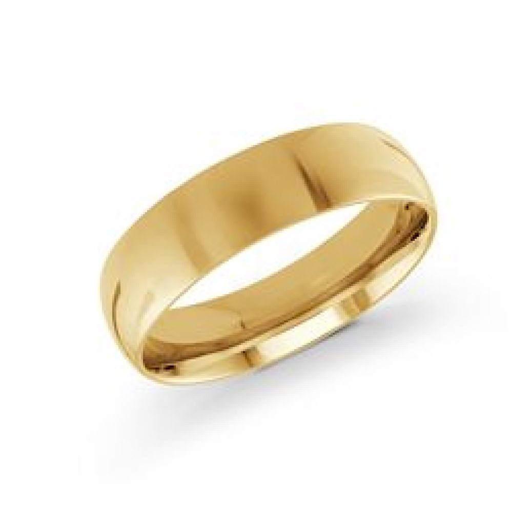 Yellow Gold Wedding Band 6mm
10KT Yellow Gold...
