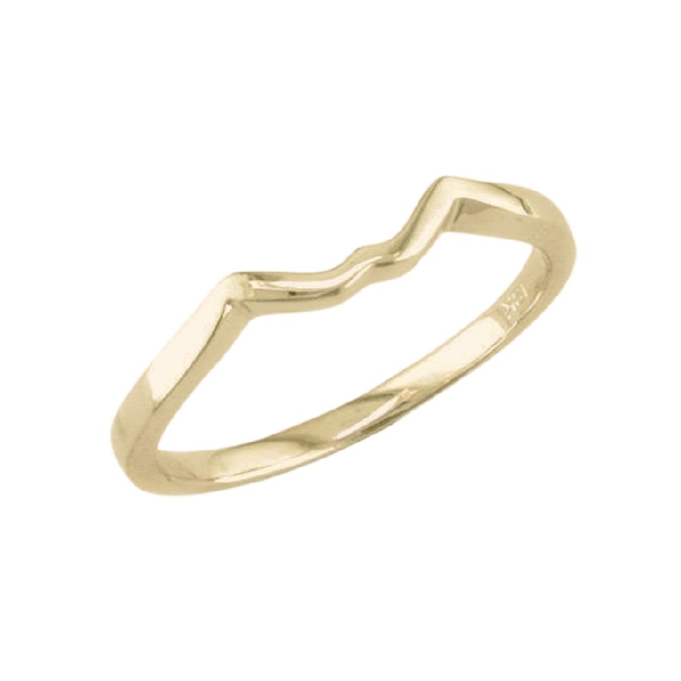 14KT Yellow Gold Wedding Band to match ENG382
  