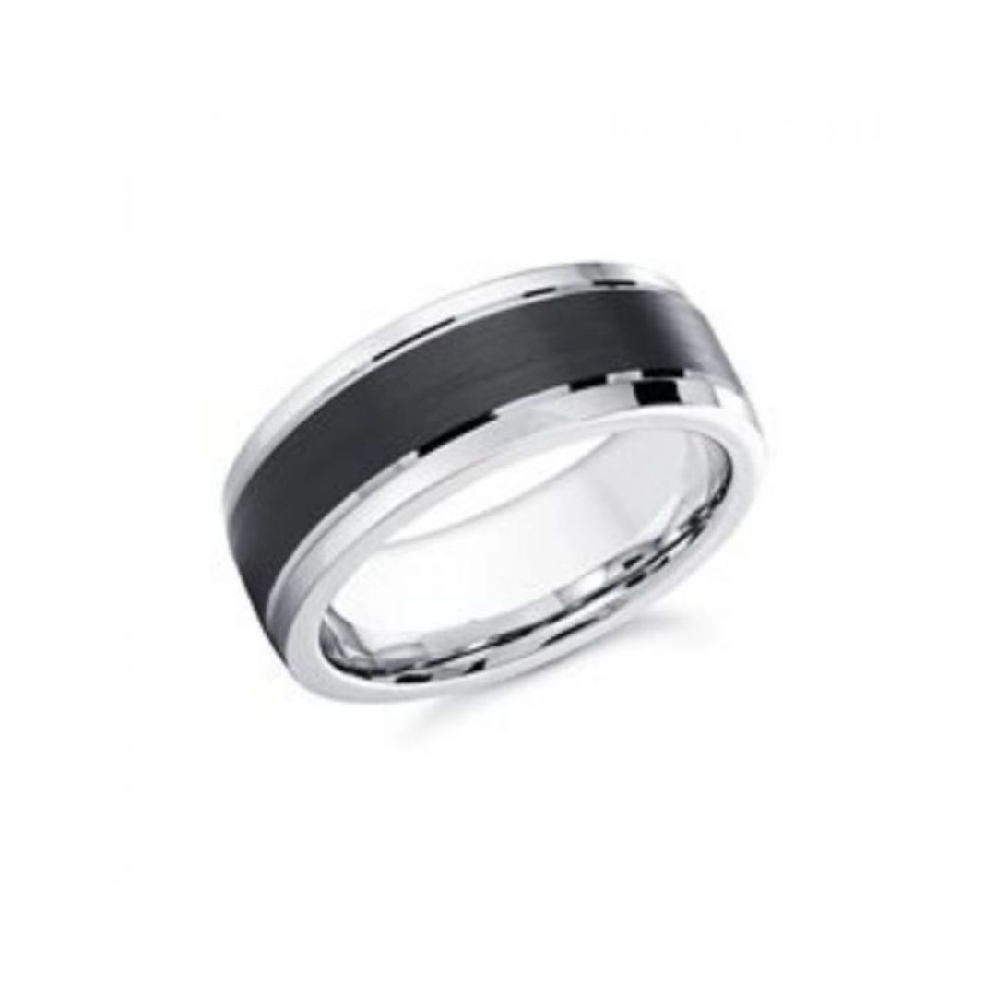 Cobalt Wedding Band 
w/Black 
8mm  
